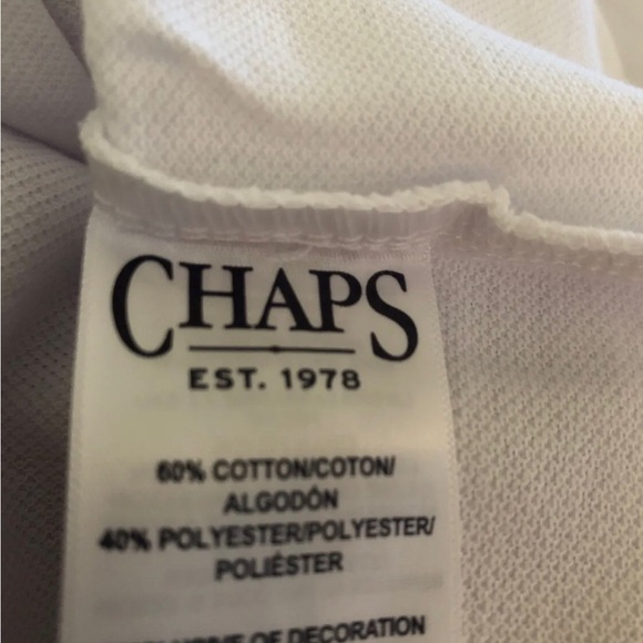 CHAPS Womens Sleeveless Polo Shirt Size XXL White New - Picture 6 of 7